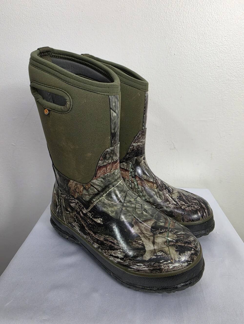 Bogs Kids Olive Green Camo Waterproof Rain & Snow Boots